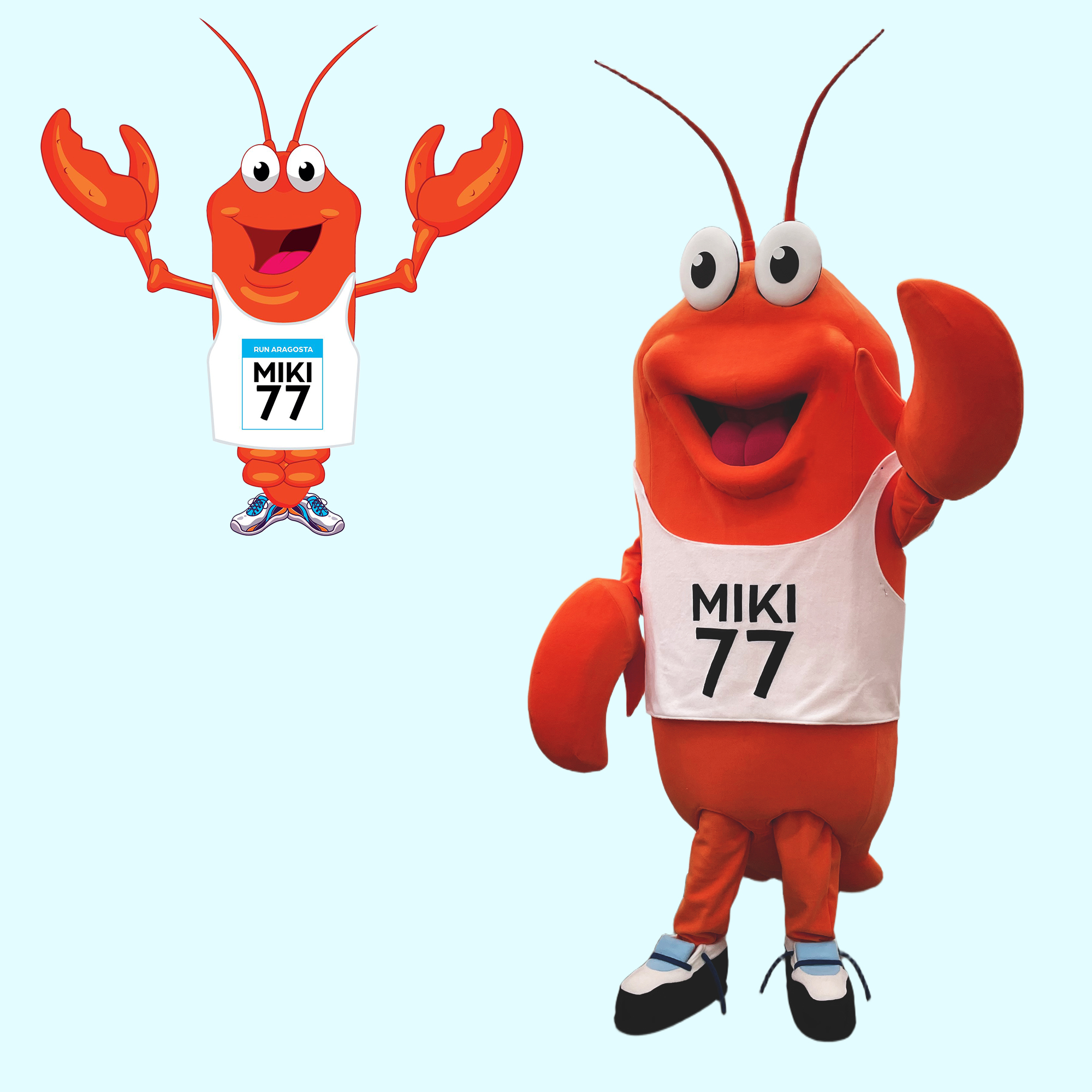 Miki the Lobster Mascot